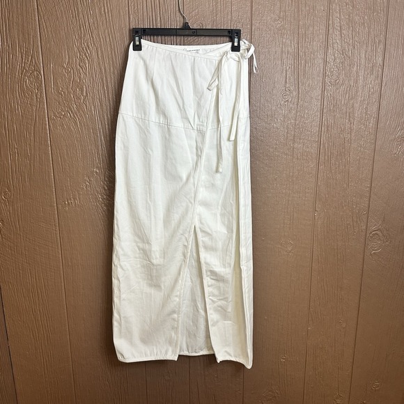 SABO Dresses & Skirts - NWT Sabo Haven Wrap Skirt White Cotton Sz 4 (S) Midi Length Vacation Resort Wear